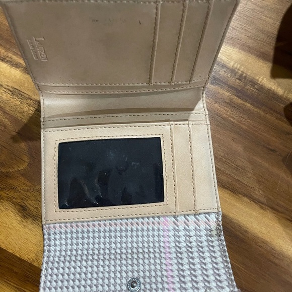Lauren Ralph Lauren Wool and Leather Trifold Wallet - Picture 5 of 7